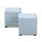 Baxton Studio Elladio Light Blue Upholstered Tufted Cube Ottoman, PK2 156-9299 - alternate 3